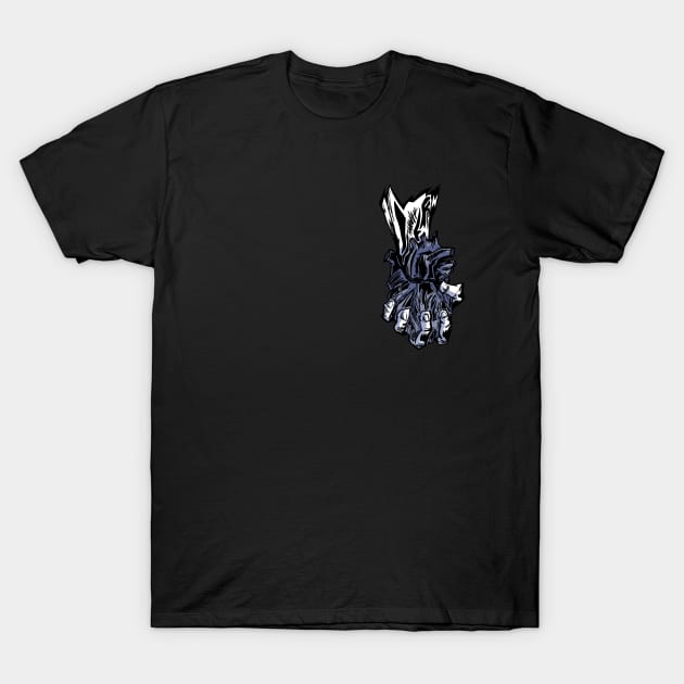 Give Your Heart (Black and white, Over Heart) T-Shirt by AidanThomas